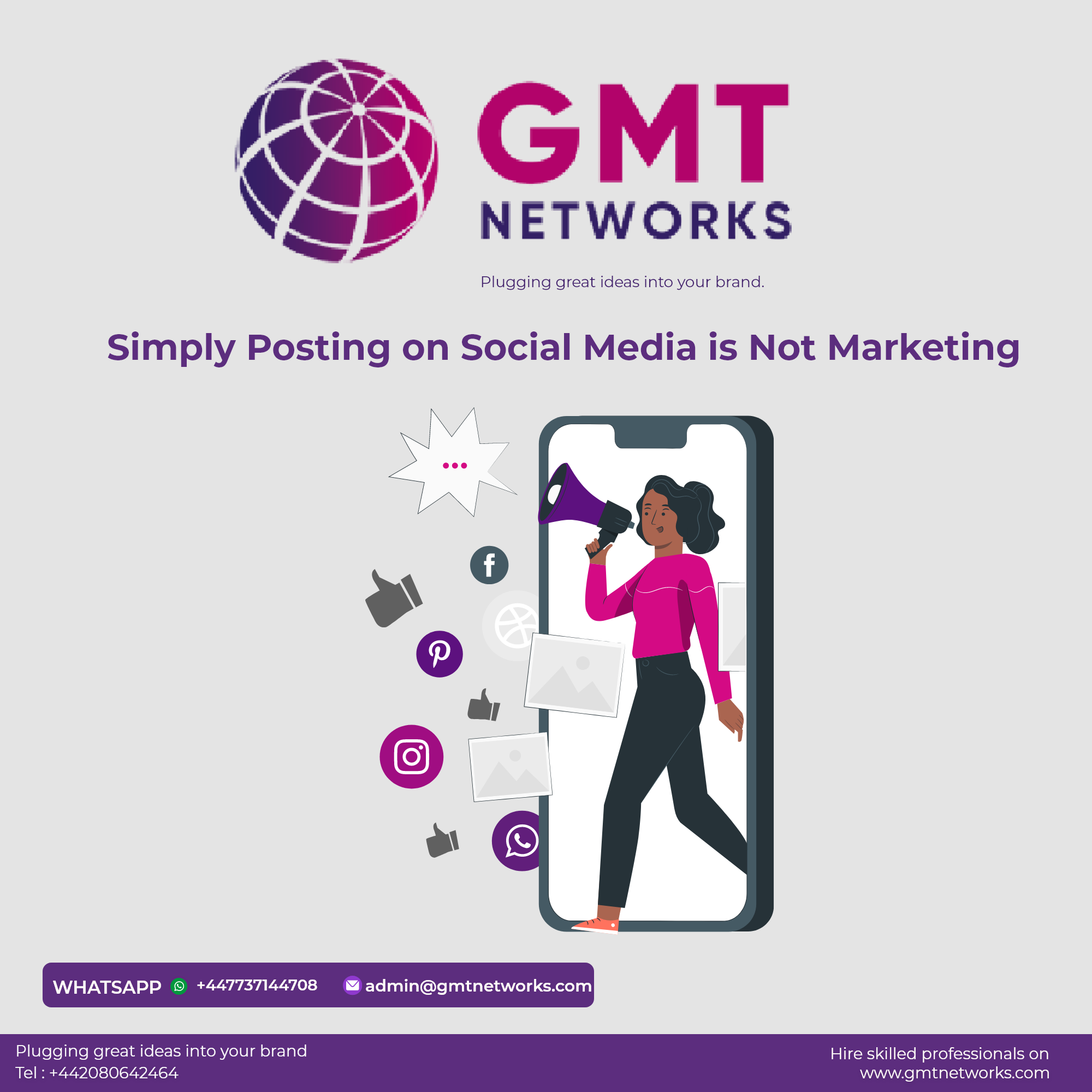 Simply Posting on Social Media is Not Marketing. - GMT Networks